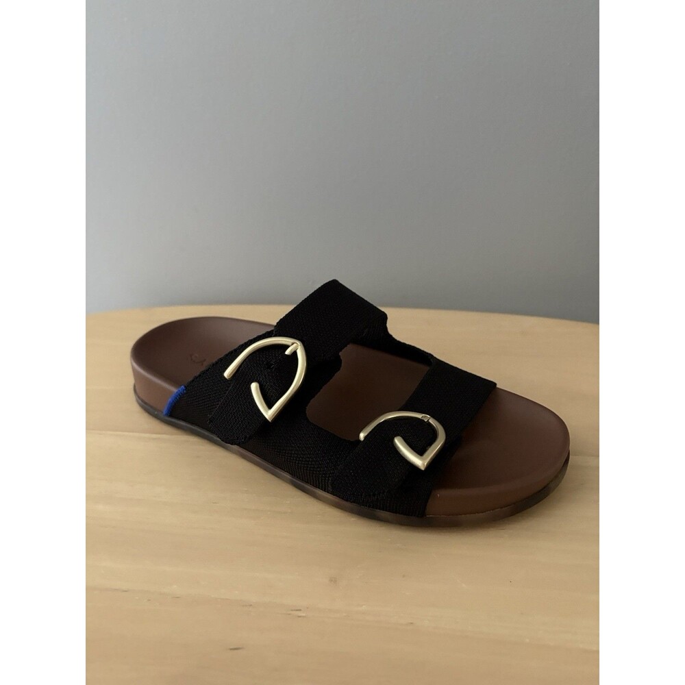 Rothy’s The Buckle Slide Black Womens Size 7